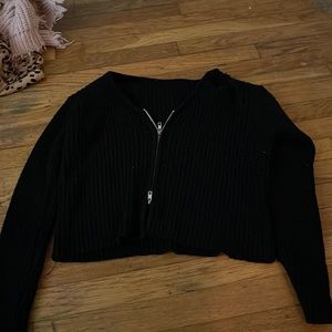 Double zip sweater